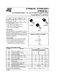 Datasheet STB6NC60-1 manufacturer STMicroelectronics