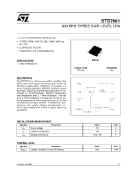 Datasheet STB7001 manufacturer STMicroelectronics