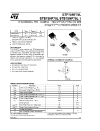 Datasheet STB75NF75L manufacturer STMicroelectronics
