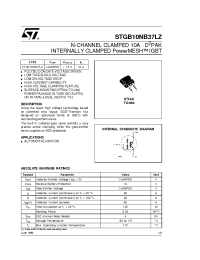 Stgb Nb Lz Stmicroelectronics N Channel Clamped A D Pak