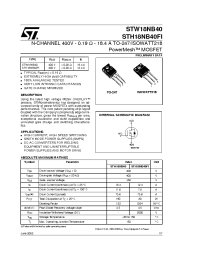Datasheet STH18NB40 manufacturer STMicroelectronics