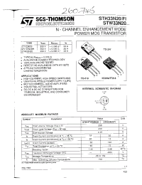 Datasheet STH33N20 manufacturer STMicroelectronics