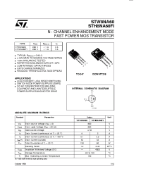 Datasheet STH8NA60 manufacturer STMicroelectronics