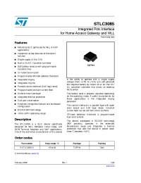 Datasheet STLC3085 manufacturer STMicroelectronics