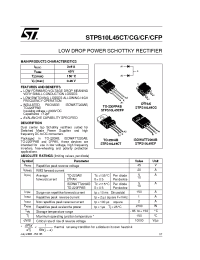 Datasheet STPS10L45CT manufacturer STMicroelectronics