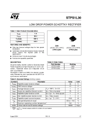 Datasheet STPS1L30 manufacturer STMicroelectronics
