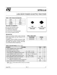 Datasheet STPS1L40U manufacturer STMicroelectronics