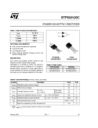 Datasheet STPS20120CR manufacturer STMicroelectronics
