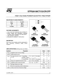 Datasheet STPS20150CT manufacturer STMicroelectronics