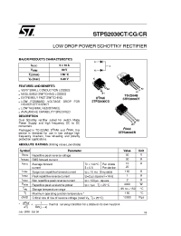 Datasheet STPS2030CG manufacturer STMicroelectronics