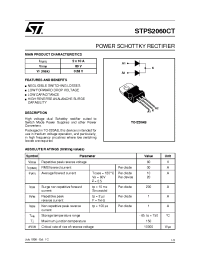 Datasheet STPS2060CT manufacturer STMicroelectronics