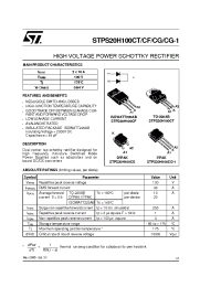 Datasheet STPS20H100CG-TR manufacturer STMicroelectronics