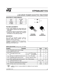 Datasheet STPS20L25CG-TR manufacturer STMicroelectronics