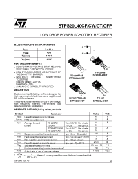 Datasheet STPS20L40CF manufacturer STMicroelectronics