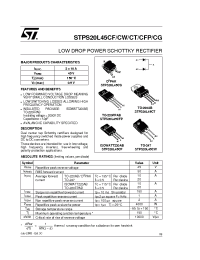 Datasheet STPS20L45 manufacturer STMicroelectronics