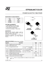 Datasheet STPS20L60CR manufacturer STMicroelectronics