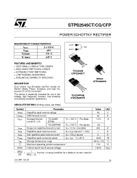 Datasheet STPS2545CT manufacturer STMicroelectronics