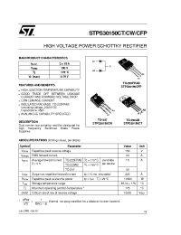 Datasheet STPS30150CW manufacturer STMicroelectronics