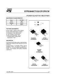Datasheet STPS3045CW manufacturer STMicroelectronics