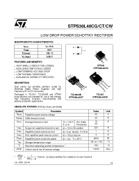 Datasheet STPS30L40C manufacturer STMicroelectronics