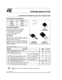 Datasheet STPS30L40CG manufacturer STMicroelectronics