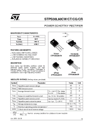 Datasheet STPS30L60CG-TR manufacturer STMicroelectronics