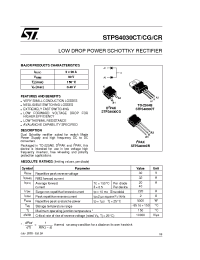 Datasheet STPS4030CG manufacturer STMicroelectronics