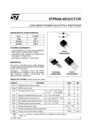 Datasheet STPS40L45C manufacturer STMicroelectronics