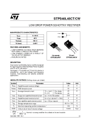 Datasheet STPS40L45CT manufacturer STMicroelectronics