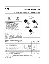 Datasheet STPS41L30C manufacturer STMicroelectronics