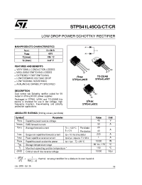Datasheet STPS41L45C manufacturer STMicroelectronics