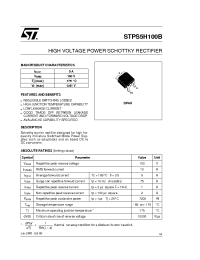 Datasheet STPS5H100 manufacturer STMicroelectronics