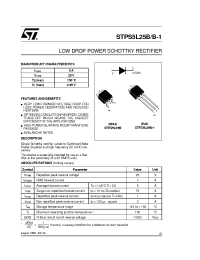 Datasheet STPS5L25B-1 manufacturer STMicroelectronics