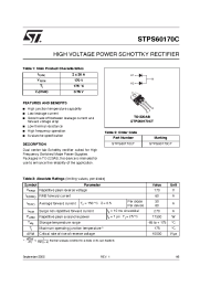 Datasheet STPS60170CT manufacturer STMicroelectronics