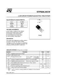 Datasheet STPS60L45CW manufacturer STMicroelectronics