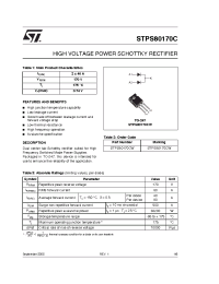 Datasheet STPS80170C manufacturer STMicroelectronics