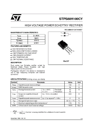 Datasheet STPS80H100CY manufacturer STMicroelectronics