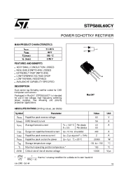 Datasheet STPS80L60C manufacturer STMicroelectronics