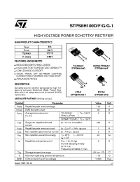 Datasheet STPS8H100F manufacturer STMicroelectronics