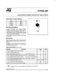 Datasheet STPS8L30B-TR manufacturer STMicroelectronics