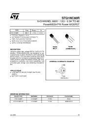 Datasheet STQ1NC60R manufacturer STMicroelectronics