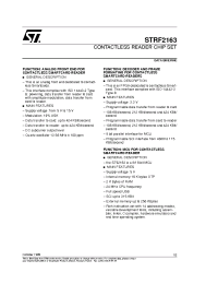Datasheet STRF2163 manufacturer STMicroelectronics