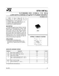 Datasheet STS11NF3LL manufacturer STMicroelectronics