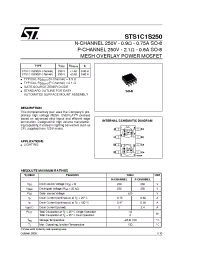 Datasheet STS1C1S250 manufacturer STMicroelectronics