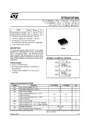 Datasheet STS3C3F30L manufacturer STMicroelectronics