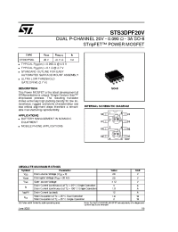 Datasheet STS3DPF20V manufacturer STMicroelectronics