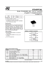 Datasheet STS4DPF30L manufacturer STMicroelectronics