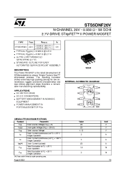 Datasheet STS5DNF20 manufacturer STMicroelectronics