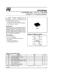 Datasheet STS7NF60L manufacturer STMicroelectronics