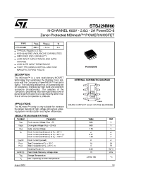 Datasheet STSJ2NM60 manufacturer STMicroelectronics